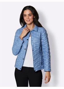 Damen Daunenjacke, blau, Gr. 38, CREATION L PREMIUM, unifarben, 100% Polyamid, Füllung:90% Daunen, 10% Federn, Jacken