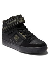DC Shoes Kinder Winterboots "Pure High WNT", Gr. 10,5, schwarz, Leather (cow), Lining: Textile, Outsole: Rubber, Schuhe