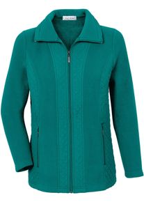 Casual Looks Damen Fleecejacke, blau, Gr. 36, unifarben, 100% Polyester, Jacken