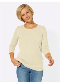 Classic Basics Damen 3/4 Arm-Pullover "Pullover", weiß, Gr. 42, unifarben, 100% Polyacryl, Pullover