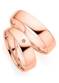 Phoenix PHÖNIX Trauring "Schmuck Geschenk Gold 333 Trauring Ehering LIEBE versch. Varianten", 51, ohne Brillant, Roségold 333, 5,0mm, rosa, Rosu00e9gold 333,