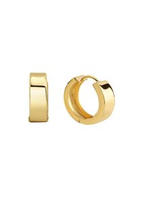 Diamonds by Ellen K. Damen Paar Creolen "333 Gelbgold 17mm Durchmesser", ONE-SIZE, Gold, gelb, FASCINATION BY ELLEN K., Gold, Ohrringe