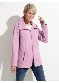 Classic Basics Damen Fleecejacke, rosa, Gr. 50, unifarben, 100% Polyester, Jacken