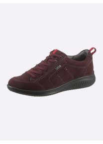 Jomos Damen Schnürschuh, Gr. 39, rot, Veloursleder, Schuhe