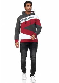 Rusty Neal Herren Kapuzensweatshirt, grau, sportlich, Gr. S, mehrfarbig, 70% Baumwolle, 30% Polyester, Sweatshirts, in sportlichem Design