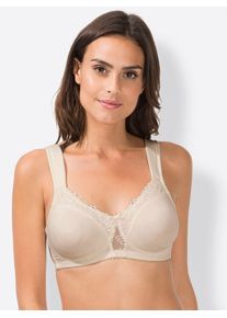 Viania Damen Bügelloser BH, Gr. 85, beige, 68% Polyester, 13% Elasthan, 12% Baumwolle, 7% Polyamid, BHs