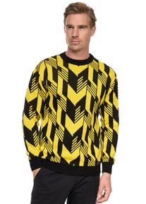 Rusty Neal Herren Strickpullover, schwarz, casual, Gr. S, mehrfarbig, 75% Polyacryl, 25% Baumwolle, Pullover, in zweifarbigem Design