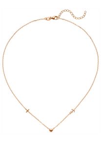 Jobo Damen Collier "Glaube Liebe Hoffnung", Silber 925 (Sterlingsilber), L: 43cm, rosa, Silber 925 (Sterlingsilber), Halsketten, 925 Silber roségold