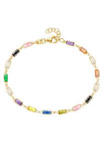 Firetti Damen Armband "Schmuck Geschenk Silber 925 Armschmuck Armkette Baguettsteine", Silber 925 (Sterlingsilber), bunt, Silber 925