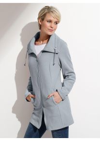 Classic Basics Damen Fleecejacke, grau, Gr. 42, unifarben, 100% Polyester, Jacken