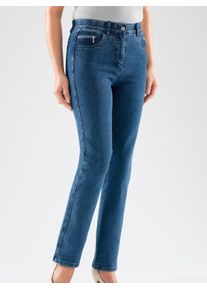 Casual Looks Damen 5-Pocket-Jeans, blau, Gr. 18, unifarben, 98% Baumwolle, 2% Elasthan, Jeans