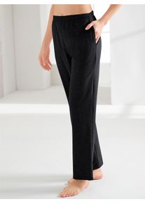 feel good Damen Jerseyhose, Gr. 18, schwarz, 95% Baumwolle, 5% Elasthan, Meliert:60% Baumwolle, 5% Elasthan, 35% Polyester, unifarben, Hosen