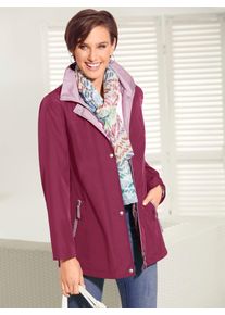Classic Basics Damen Funktionsjacke, lila, Gr. 38, unifarben, gemustert, mehrfarbig, 100% Polyester, Jacken