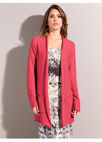 Ambria Damen Strickjacke, rot, Gr. 38, unifarben, 100% Polyacryl, Strickjacken