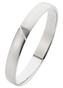 Firetti Trauring "Schmuck Geschenk Gold 375 Hochzeit Ehering Trauring "LIEBE"", 17, ohne Brillant, Weißgold 375, 3mm, weiß, Weißgold 375,