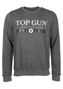 Top Gun Herren Sweater "TG202011129", grau, Gr. M, Obermaterial: 50% Baumwolle, 50% Polyester, Sweatshirts