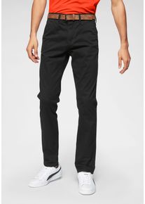 Herren Chinohose, schwarz, casual, Gr. 30, Tom Tailor Denim, unifarben, Obermaterial: 97% Baumwolle, 3% Elasthan, Hosen, leicht vorgewaschen