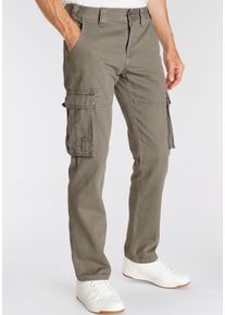 MAN'S WORLD MAN'S WORLD Herren Cargohose, grün, casual, Gr. 44, unifarben, Obermaterial: 100% Baumwolle, Hosen, mit aufgesetzten Taschen