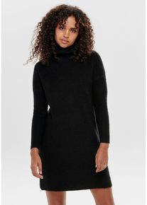 Only Damen Strickkleid "ONLJANA L/S COWLNCK DRESS", schwarz, casual, Gr. M, unifarben, Rippstrick, Obermaterial: 62% Polyacryl, 15% Nylon, 13%