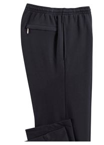 Hajo Herren Trainingshose, schwarz, Gr. 25, unifarben, 62% Baumwolle, 33% Polyester, 5% Elasthan, Hosen