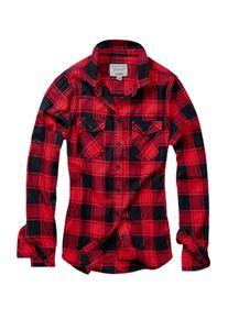 Brandit Damen Langarmhemd "Brandit Damen Amy Flanell Shirt GIRLS", rot, Gr. S, 100% Baumwolle, Hemden
