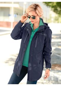 Casual Looks Damen Funktionsjacke, blau, Gr. 38, unifarben, 100% Polyester, Jacken