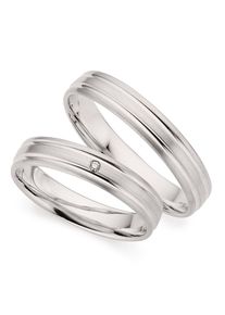 Phoenix PHÖNIX Damen Trauring "Schmuck Geschenk Silber 925 Trauring Ehering LIEBE versch. Varianten", 72, ohne Brillant, Silber 925 (Sterlingsilber), 4mm,
