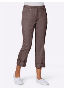 Casual Looks Damen Webhose, grau, Gr. 38, unifarben, 98% Baumwolle, 2% Elasthan, Hosen