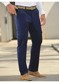 Marco Donati Herren 2-in-1-Hose, blau, Gr. 48, unifarben, 97% Baumwolle, 3% Elasthan, Hosen