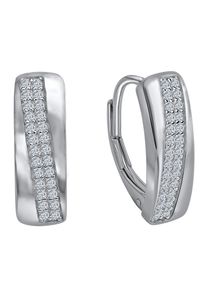 Firetti Damen Paar Ohrhänger "Schmuck Geschenk Silber 925 Ohrschmuck Patentbrisur Glitzer", Silber 925 (Sterlingsilber), silber, Silber 925
