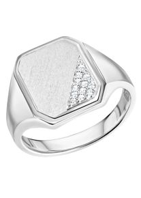 Firetti Herren Fingerring "Schmuck Geschenk Silber 925 Herrenring Silberring Siegelring", 22, Silber 925 (Sterlingsilber), 3,5mm, silber, Silber 925