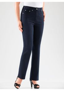 Casual Looks Damen 5-Pocket-Jeans, blau, Gr. 18, unifarben, 98% Baumwolle, 2% Elasthan, Jeans