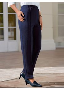 Classic Basics Damen Jerseyhose, blau, Gr. 38, unifarben, 100% Polyester, Hosen