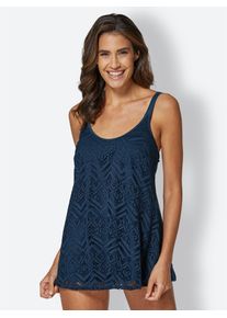 feel good Damen Tankini-Top, blau, Gr. 40, Elasthan, Polyamid, Bikini-Oberteile