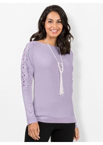 Lady Damen Fledermauspullover "Pullover", lila, Gr. 40, unifarben, 70% Viskose, 30% Polyamid, Pullover