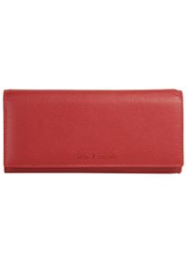 Bruno Banani Geldbörse, rot, Leder, leicht glänzend, casual, Kleinlederwaren, echt Leder
