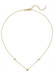Jobo Damen Kette mit Anhänger "Glaube Liebe Hoffnung", Silber 925 (Sterlingsilber), L: 43cm, gold, Silber 925 (Sterlingsilber), Halsketten, 925