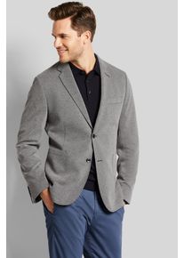 Bugatti Herren Sakko, grau, casual, Gr. 54, meliert, 70% Polyester, 30% Baumwolle, Sakkos, mit Stretchfunktion