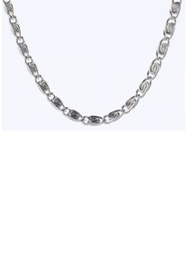 Firetti Damen Edelstahlkette "Schmuck Geschenk S-Panzerkettengliederung, 3,45 mm breit, glänzend", 45, Edelstahl, B: 3,45mm, silber, Edelstahl,