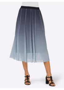 CRÉATION L CREATION L Damen Schlupfrock, blau, Gr. 36, gemustert, 90% Polyester, 10% Elasthan, Röcke