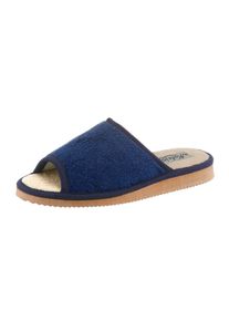 CLASSIC Damen Pantoffel, Gr. 40, blau, Textil, Schuhe