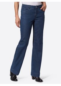 Inspirationen Damen Bequeme Jeans, blau, Gr. 20, unifarben, 82% Baumwolle, 16% Polyester, 2% Elasthan, Jeans