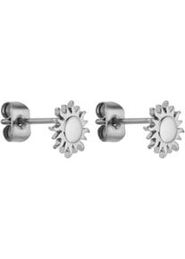 PURELEI Damen Paar Ohrstecker "Schmuck Geschenk Solea Sonne Ohrringe, 22482", Edelstahl, silber, Edelstahl, Ohrringe