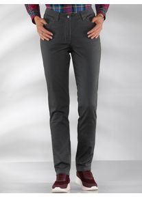 Classic Basics Damen Bequeme Jeans, grau, Gr. 38, unifarben, 98% Baumwolle, 2% Elasthan, Jeans