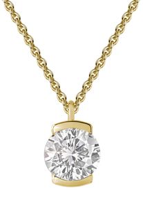 Firetti Damen Kette mit Anhänger "Schmuck Geschenk Silber 925 Halsschmuck Halskette Ankerkette Solitär", Silber 925 (Sterlingsilber), L: 47cm B: