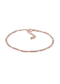 Elli Damen Armband "Armband Figaro Panzer Basic 925er Silber", 16cm, ohne Stein, Silber 925 (Sterlingsilber), rosa, Silber 925 (Sterlingsilber),