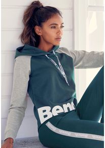Damen Kapuzensweatshirt, BENCH. LOUNGEWEAR, Gr. 32, grau, Sweatware, Obermaterial: 60% Baumwolle, 40% Polyester. Ärmel: 80% Baumwolle, 20% Polyester,