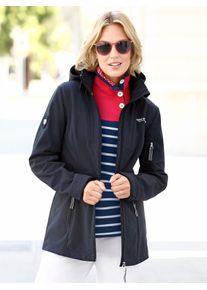 Casual Looks Damen Softshelljacke, blau, Gr. 20, unifarben, 94% Polyester, 6% Elasthan, Jacken