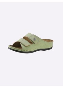 Franken Schuhe FRANKEN-SCHUHE Damen Pantolette, Gr. 37, grün, Lederimitat, sportlich, Schuhe