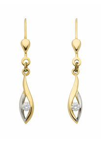 Adelia´s ADELIA ́S Damen Paar Ohrhänger "1 Paar 333 Gold Ohrringe / Ohrhänger mit Zirkonia", Damen, Gelbgold 333, gold, Gelbgold 333, Ohrringe, 333 Gold mit